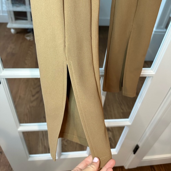 Zara brown leggings with ankle split - size small - Picture 4 of 6
